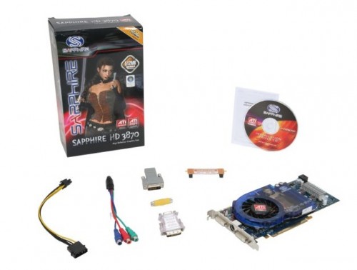 Sapphire HD 3870 - Contents in Box - Picture from newegg.com